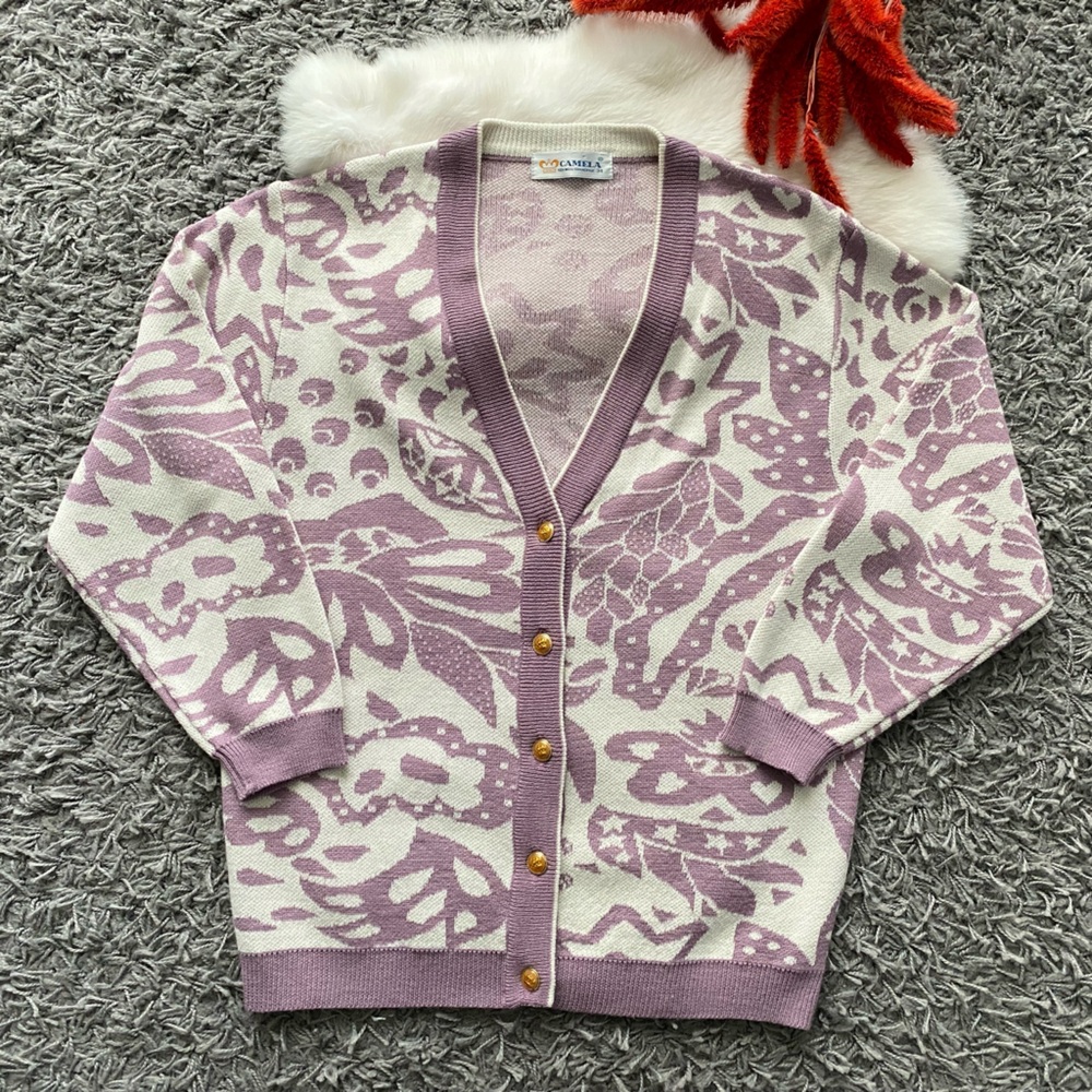 Vintage Camela Wool Blend Cardigan